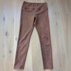 Brown Suede Leggings Size Medium